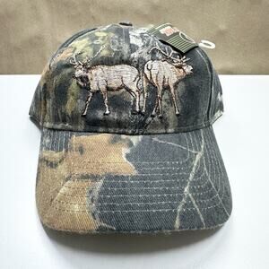 Mossy Oak Hat Cap Camouflage Camo Embroidered Buck Deer Men’s Outdoor Hunting